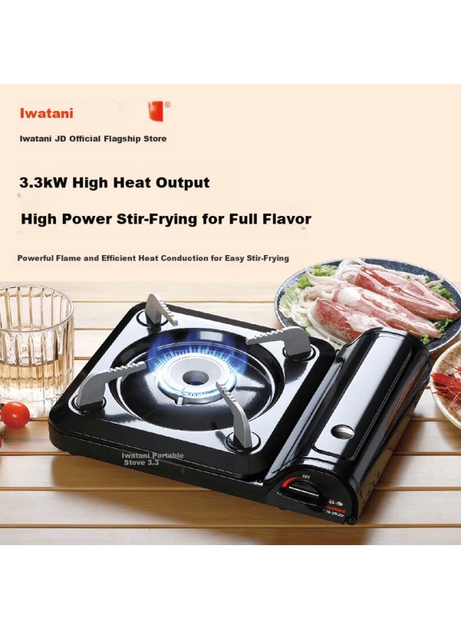 Iwatani Portable Cassette Stove 3.3kw High Power Outdoor Camping Hot Pot Picnic Car Travel Equipment Zb-29 - Image 2