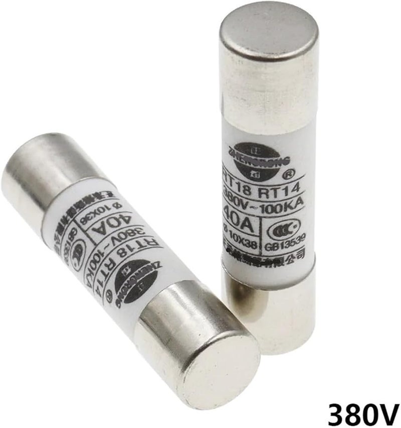 Ceramic Fuse 10x38mm 380V 0.5A 3 Pcs RT14 RT15 RT18 - Image 3
