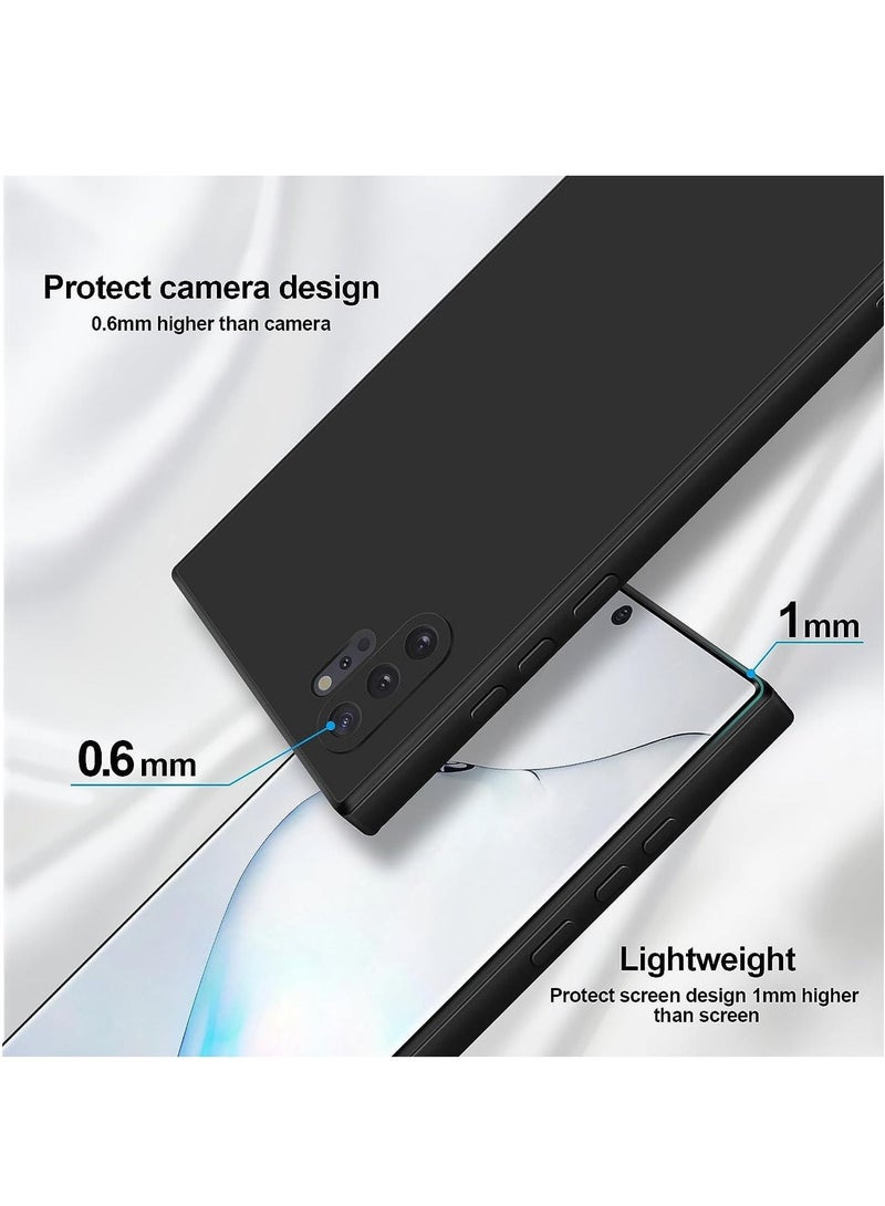 LEDIN Samsung Galaxy Note 10 Plus Case Cover soft TPU Transparent Silicone Gel Back Protective slim fit camera protection case Designed for Samsung Galaxy Note 10 Plus (Black) - Image 3
