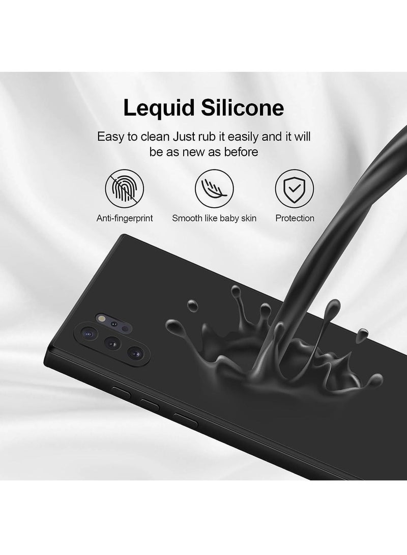 LEDIN Samsung Galaxy Note 10 Plus Case Cover soft TPU Transparent Silicone Gel Back Protective slim fit camera protection case Designed for Samsung Galaxy Note 10 Plus (Black) - Image 4