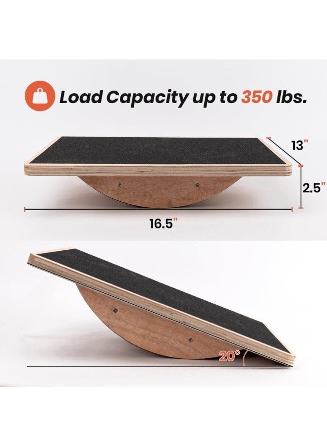 general Wooden square balance board, yoga fitness pedal, round balance training equipment, coordinated adult balance table - Image 4