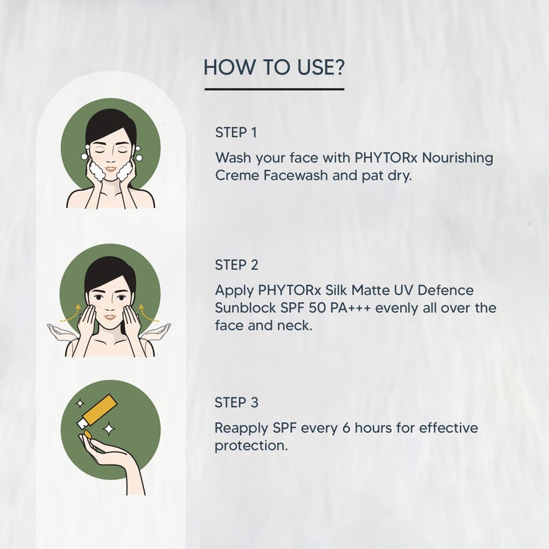 Lotus Professional Lotus Professional Nourish  Protect Combo  PHYTORx Silk Matte SPF 50 75g  PHYTORx Nourishing Cream Facewash 80g  155g  - Image 5