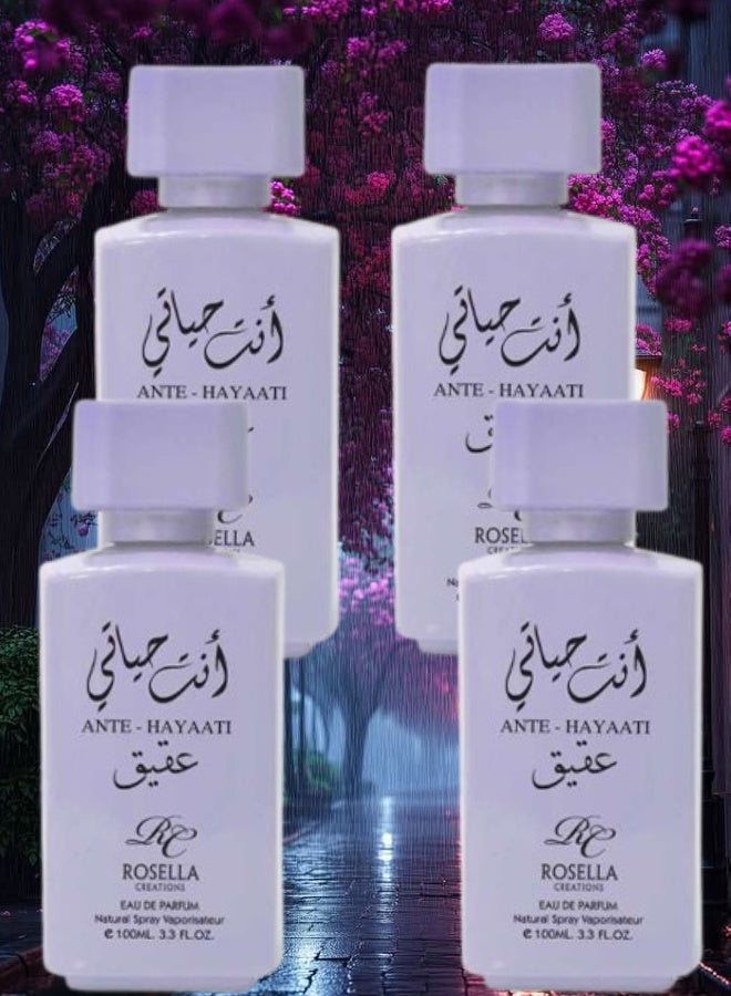 روزيلا 4 قطع عطر انتي حياتي عقيق 100مل - Image 1