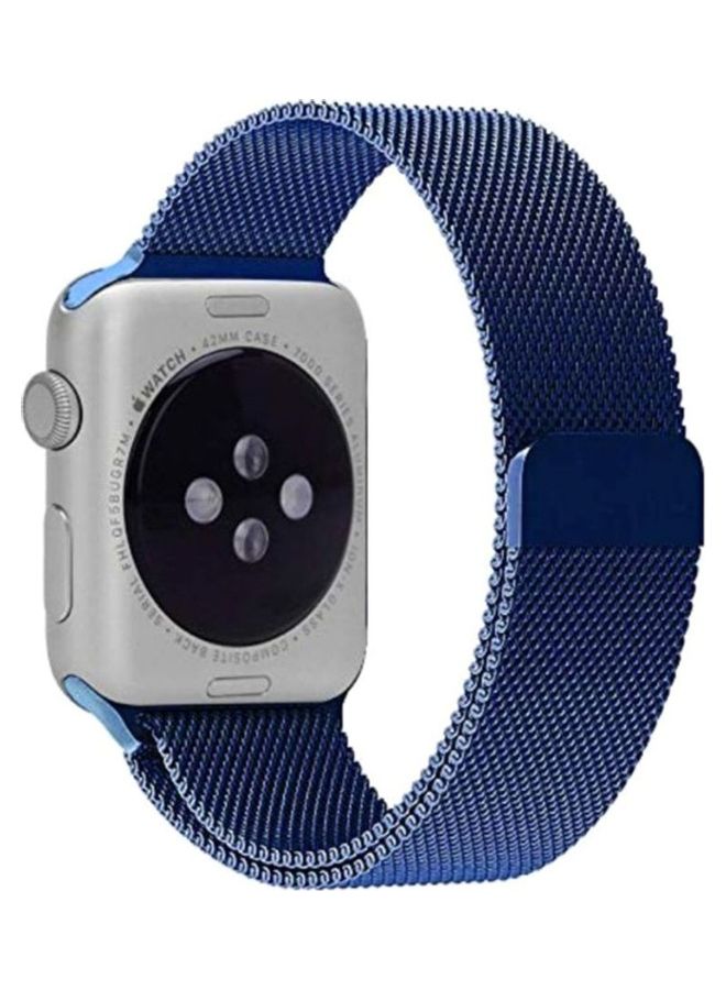 NIBEMINENT Replacement Strap Watchband For Apple Watch Series 7 41mm / 6 SE 5 4 40mm 3 2 1 38mm Blue - Image 2