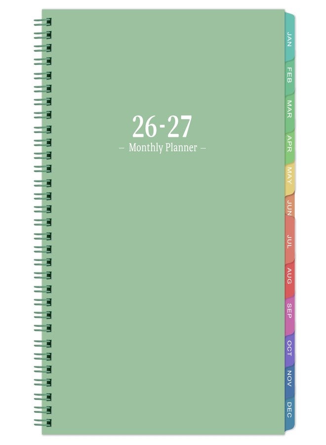 Shoparr 2026-2027 Monthly Planner/Calendar - Academic Planner 2026-2027, JUL 2026- DEC 2027, Planners with Colorful Tabs, Monthly Planners 26-27 for Daily Organizing - Waterproof Cover (8" x10", Note Pages, Green) - Image 1