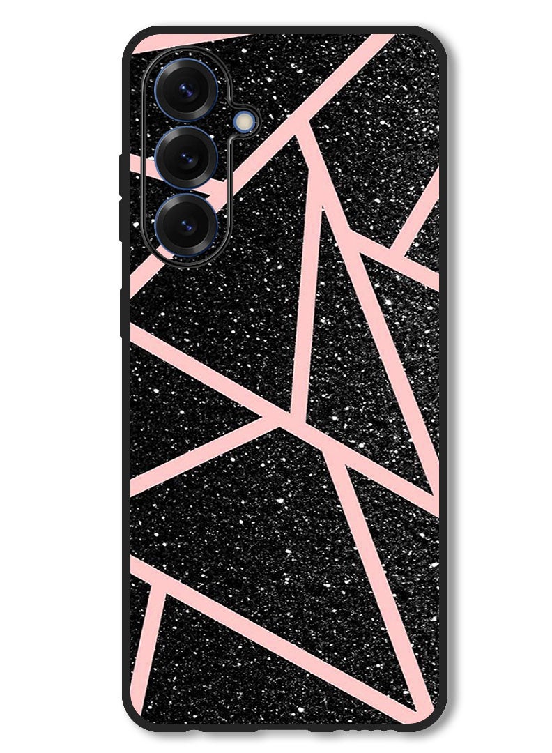 Theodor Case Compatible with Samsung Galaxy A26 Protection Shockproof Bumper Cover Pink lines - Image 1