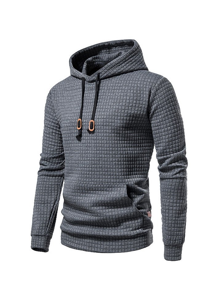 KUYING New Jacquard Long Sleeve Hoodie Sports Sweatshirt  - Image 1
