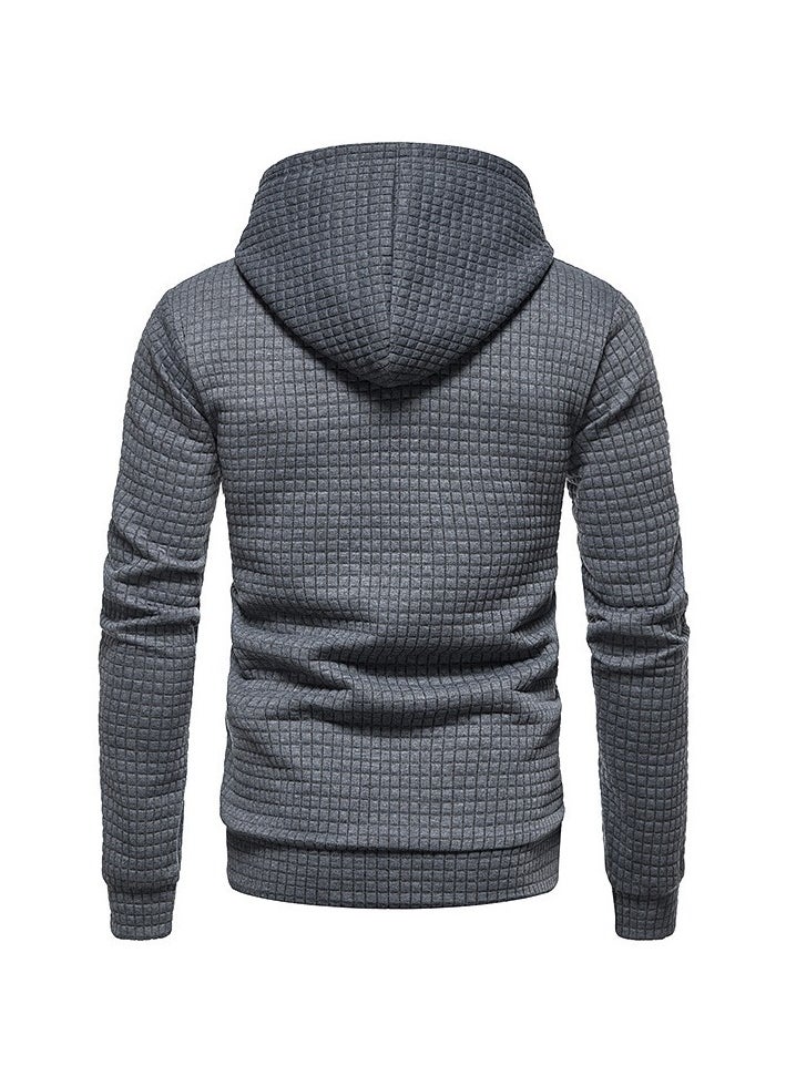 KUYING New Jacquard Long Sleeve Hoodie Sports Sweatshirt  - Image 2