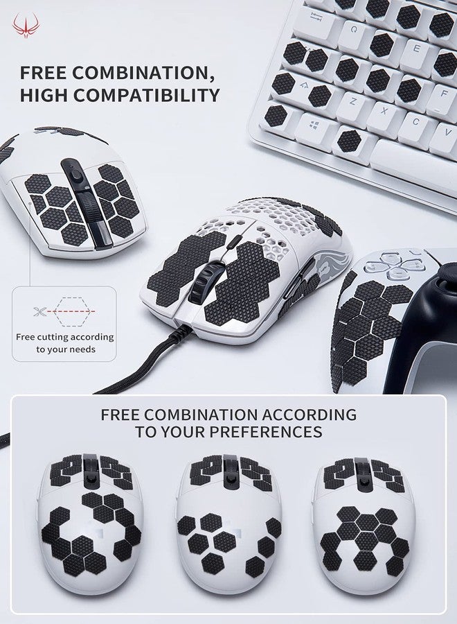 Hotline Games [Grip Upgrade] 2.0 Plus DIY Hexagon Version Gaming Mouse Grip Tape, Professional Mice Upgrade Kit,Sweat Resistant,Cut to Fit,Easy to Use - Image 3
