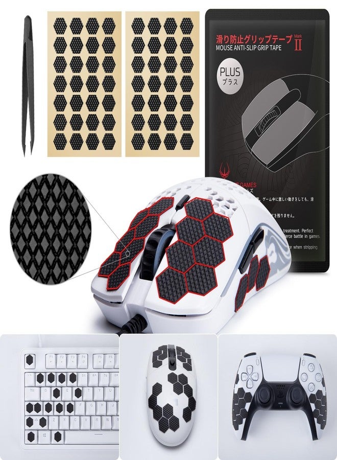 Hotline Games [Grip Upgrade] 2.0 Plus DIY Hexagon Version Gaming Mouse Grip Tape, Professional Mice Upgrade Kit,Sweat Resistant,Cut to Fit,Easy to Use - Image 1