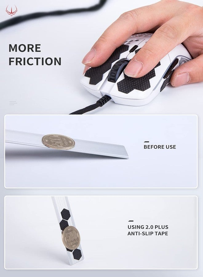 Hotline Games [Grip Upgrade] 2.0 Plus DIY Hexagon Version Gaming Mouse Grip Tape, Professional Mice Upgrade Kit,Sweat Resistant,Cut to Fit,Easy to Use - Image 4