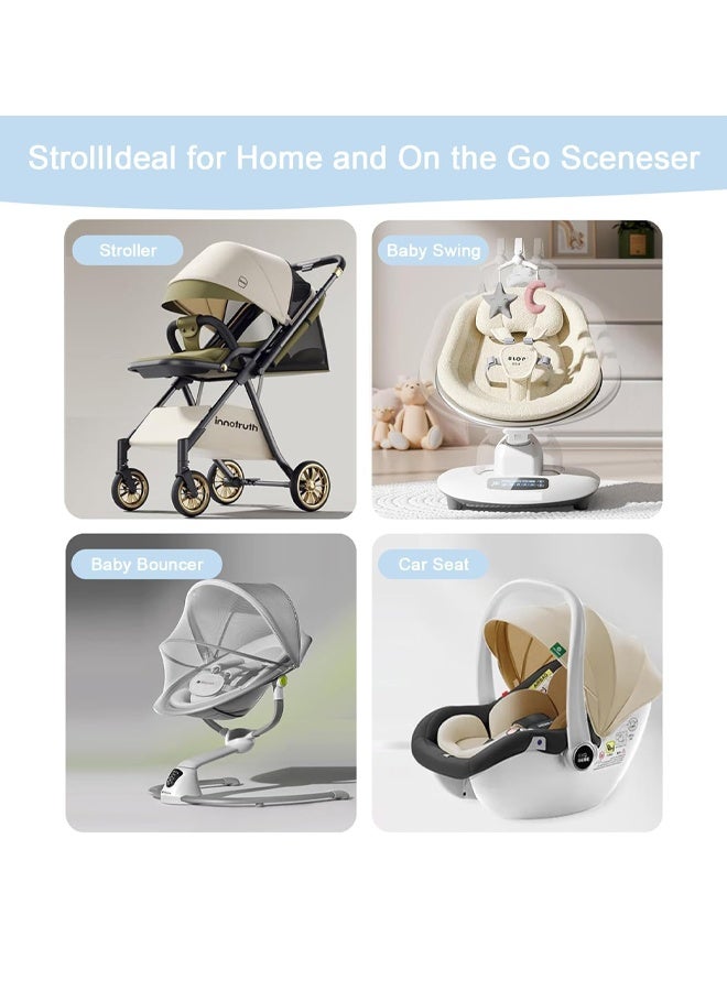 Berma Baby Portable Baby Pillow, Adjustable Cute Cartoon Bear Soft and Cozy Pillow, Ergonomic Design Soft Hypoallergenic Pillows for Newborn Babies Sleeping Prevent Flat Head - Image 5