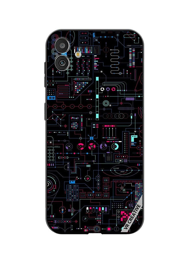 VR CREATIVE Protective Case Cover For Samsung Galaxy M13 5G Circuit Design Multicolour - Image 1
