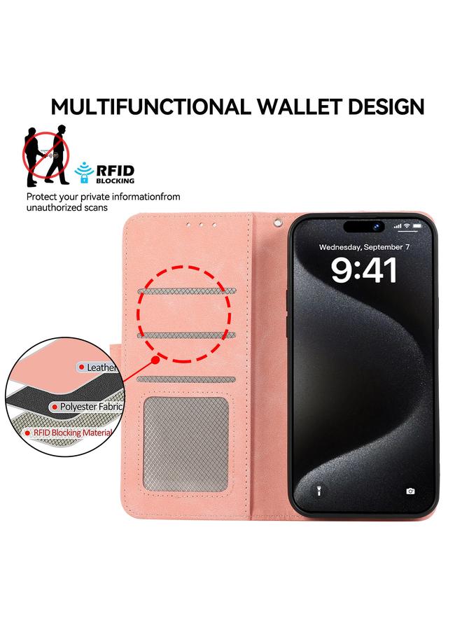 Zaboon Case For iPhone 13 Pro ABEEL Color Block Magnetic RFID Leather Phone Case - Image 4