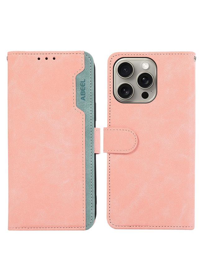 Zaboon Case For iPhone 13 Pro ABEEL Color Block Magnetic RFID Leather Phone Case - Image 1