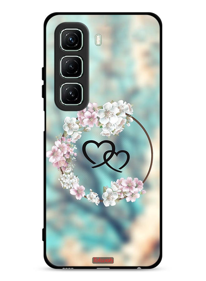 Tolwak Infinix Hot 50 5G Protective Case Cover Hearts In Ring Art - Image 1