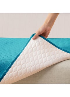 HOKIPO Polyester Quilted Sofa Cover Mats For L Shape And 1/2/3 Seater Sofa. Make Your Own Sofa Cover Set, Mat Length 90(D) X 220(L) Cm, Teal (In-725-Teal) - pzsku/Z145F20AC60508D0C3D35Z/45/_/1738306769/db59b5c2-4477-4266-976b-78a7e189d011