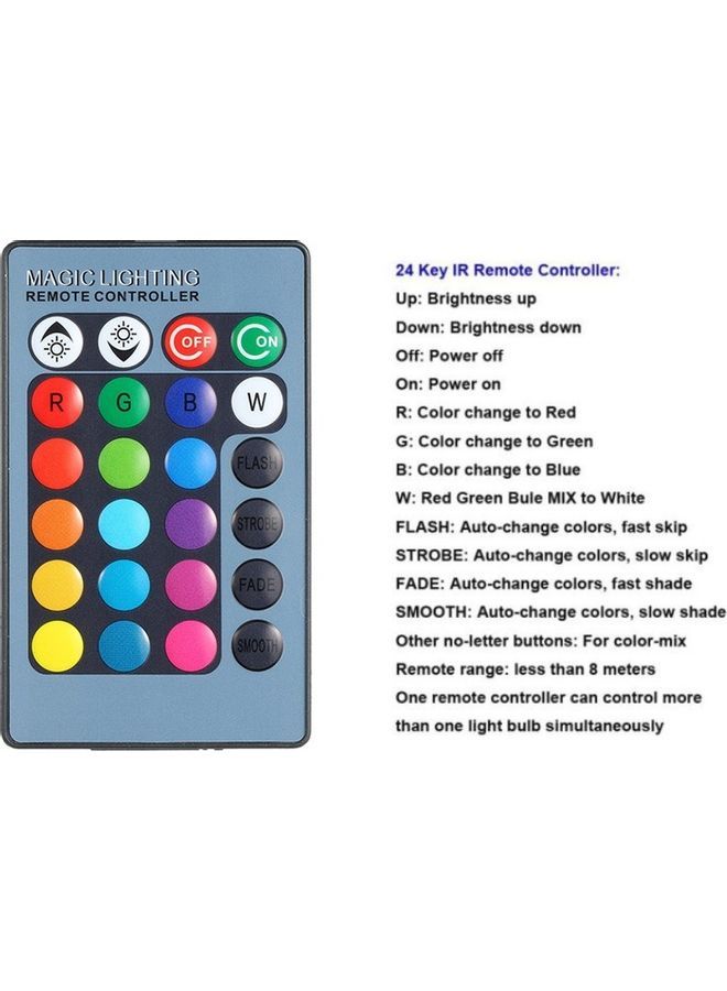 NIBEMINENT Underwater Light Submersible Lamp With Remote Control Multicolour - Image 4