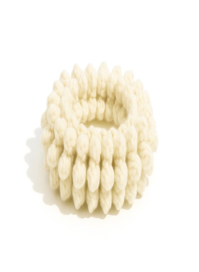 Mirha's Touch 2-in-1 (1 Pc) Handmade Off-White Mogra Petals - Accessories for Women & Girls - Artificial Crochet Flower Bracelet, Wristband & Scrunchie Bun - Soft & Premium, Cream - Image 2