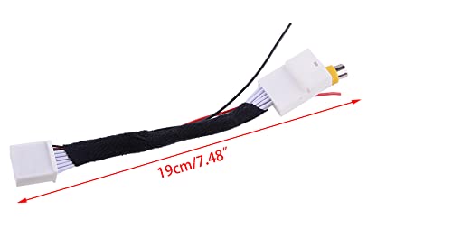 LIZAPUS 16 Pins Reverse Backup Rear View Camera Harness Adapter Connector Compatible with Toyota Prius Scion xD xB - Image 2