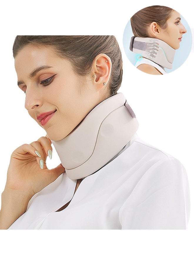 Neck Brace for Neck Pain and Support for Women, Men, Vertebrae Whiplash Wrap for Posture, Sleeping-Spinal Support and Spine Pressure, Soft Neck Brace for Pinched Nerve - Large - Image 1