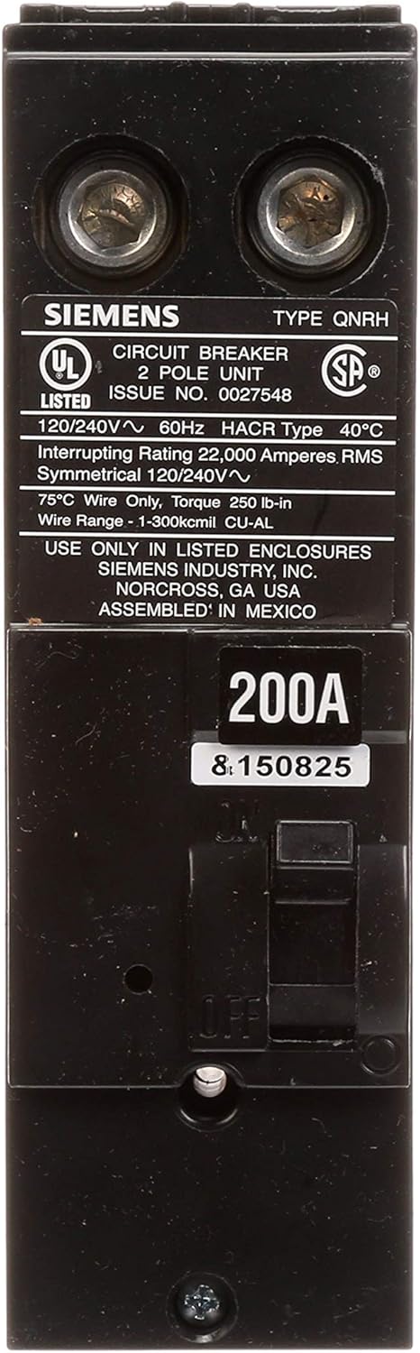 SIEMENS Siemens QN2200RH 200Amp 2 Pole 240Volt Circuit Breaker  - Image 2