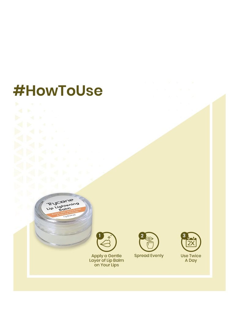 Trycone Lip Balm Enrich With Shea Butter Natural Actives for Dark Chapped and Dry Lips 7 Gm - Image 5