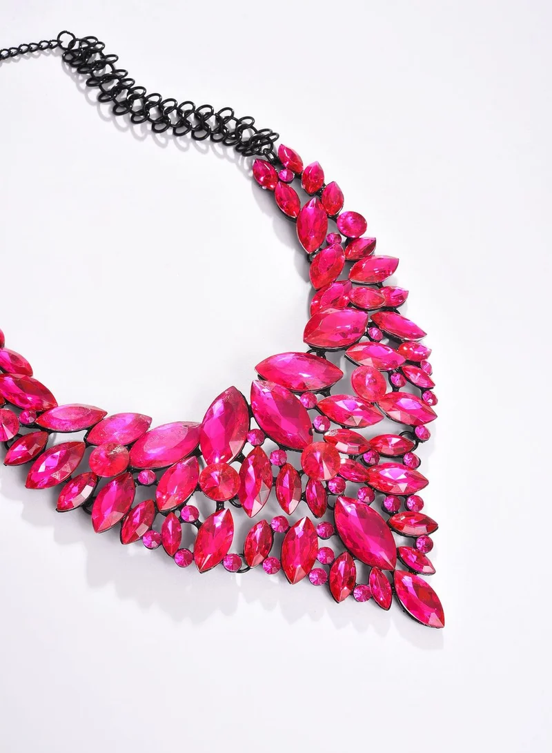 SOHI Trendy Designer Stone Necklace