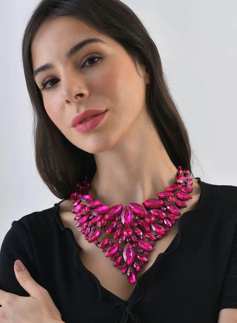 SOHI Trendy Designer Stone Necklace