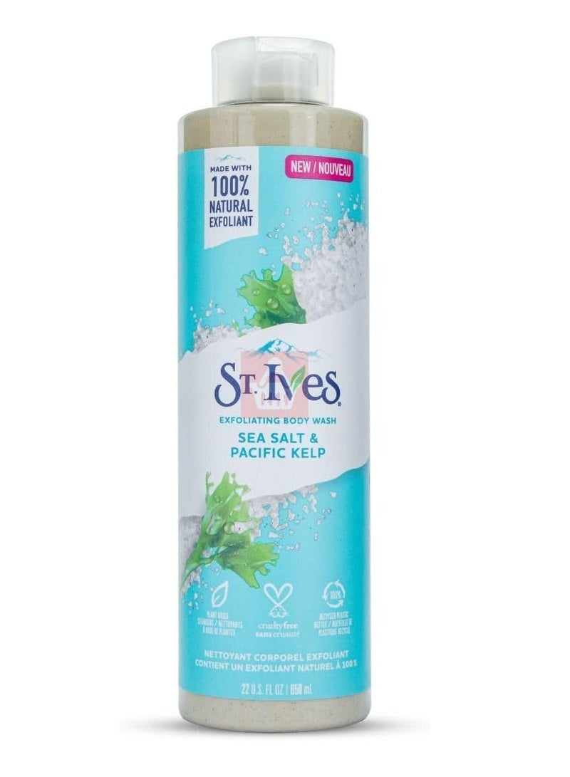 ST. Ives Exfoliating Body Wash Sea Salt & Pacific Kelp,650ml - Image 1