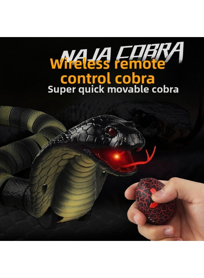 لعبة التحكم عن بعد على شكل ثعبان كوبرا خدعة محاكاة ساخرة للحشرات والزواحف الساخنة والصراصير الكهربائية - اللون: 8808 الأشعة تحت الحمراء كوبرا الأزرق - Image 4