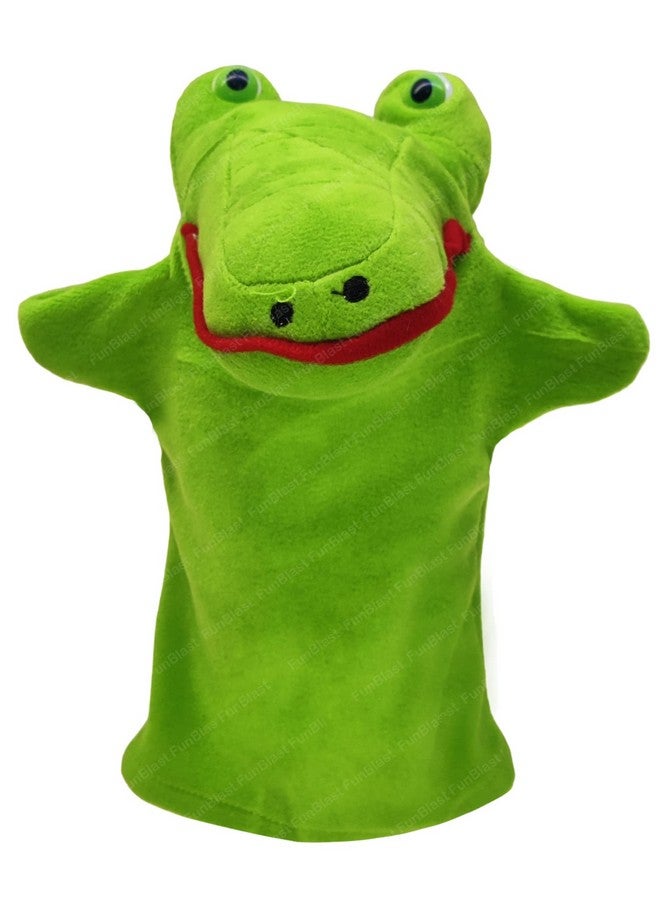 FunBlast Hand Puppets for Kids - Soft Hand Puppets for Kids, Story Telling Puppet for Kids, Hand Puppet Toy, Plush Animals Hand Puppet Toys, Fun Play Learning Toys - Multicolor (Crocodile) - Image 1