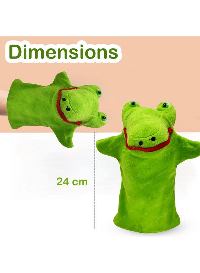 FunBlast Hand Puppets for Kids - Soft Hand Puppets for Kids, Story Telling Puppet for Kids, Hand Puppet Toy, Plush Animals Hand Puppet Toys, Fun Play Learning Toys - Multicolor (Crocodile) - Image 3