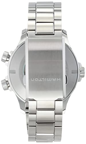 Hamilton Watch Khaki Aviation X-Wind Day Date Swiss Automatic Watch 45mm Case, Blue Dial, Silver Stainless Steel Bracelet (Model: H77765141) - Image 3