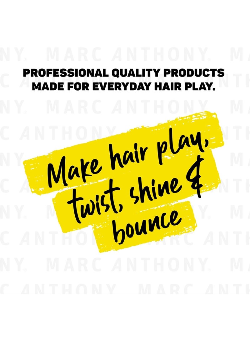 مارك أنتوني بلسم Strictly Curls 3x Moisture Deep لتحديد تجعيد الشعر ومضاد للتجعد - زبدة الشيا وزيت المارولا والصبار وزيت جوز الهند - بلسم خالٍ من الكبريتات وآمن على اللون للشعر الجاف والتالف والمجعد - Image 3