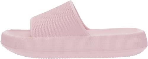 BRONAX Pillow Slippers for Women and Men | House Slides Shower Sandals | Cushioned Thick Sole 37-38 Pink - Image 3