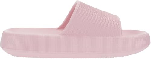 BRONAX Pillow Slippers for Women and Men | House Slides Shower Sandals | Cushioned Thick Sole 37-38 Pink - Image 5