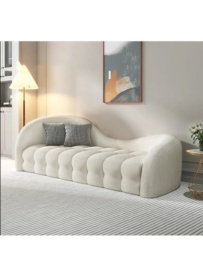 Zayn comforts Curved Design Wool Fabric 3 seater Sofa Set  Modern Elegance & Comfort - Image 1