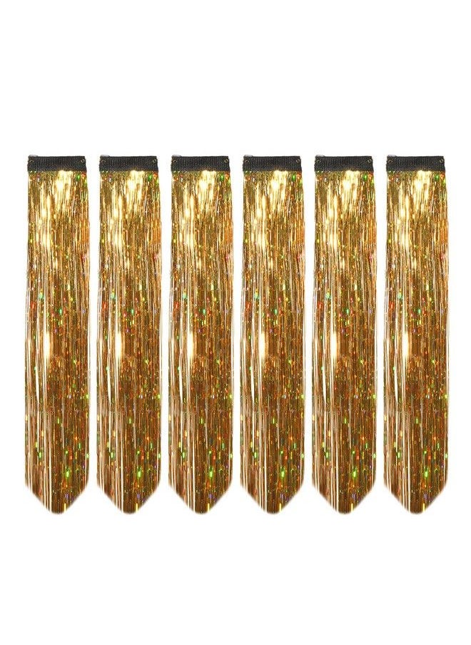 Glitter Hair Streak Hair Extension Highlighter For Women And Girls (Set Of 6 Pc) (Golden) - pzsku/Z145FB5A029168945F177Z/45/_/1679380968/3bae49ef-35b9-49ab-b2c5-befaf2450fed