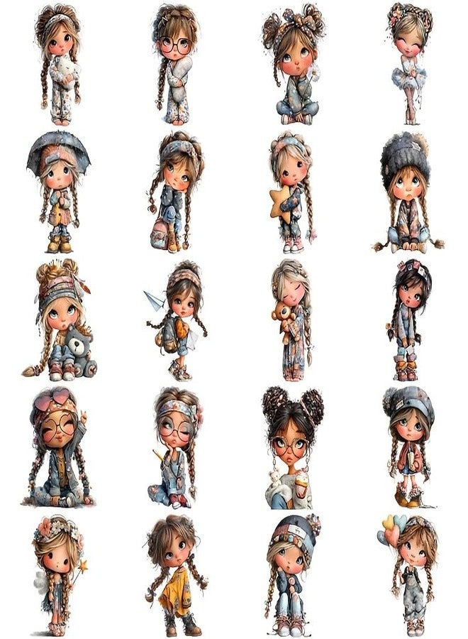SLGIFT 1 Pack of Cute Little Stickers with Pillows Creative Handmade Stickers Scrapbook Diary Notebook Album Photo Stationery Stickers School Handmade Material Stickers Junk Journal Stickers - Image 4