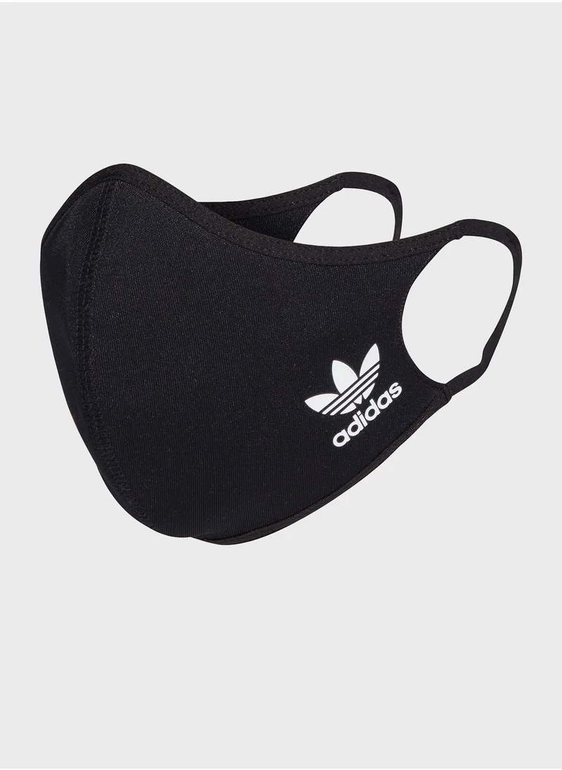 adidas Originals 3 Pack Logo Face Mask