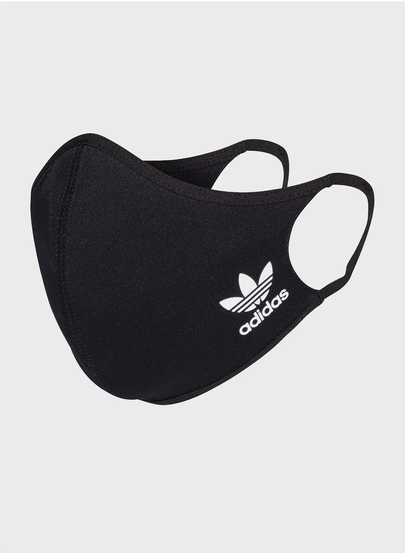 adidas Originals 3 Pack Logo Face Mask