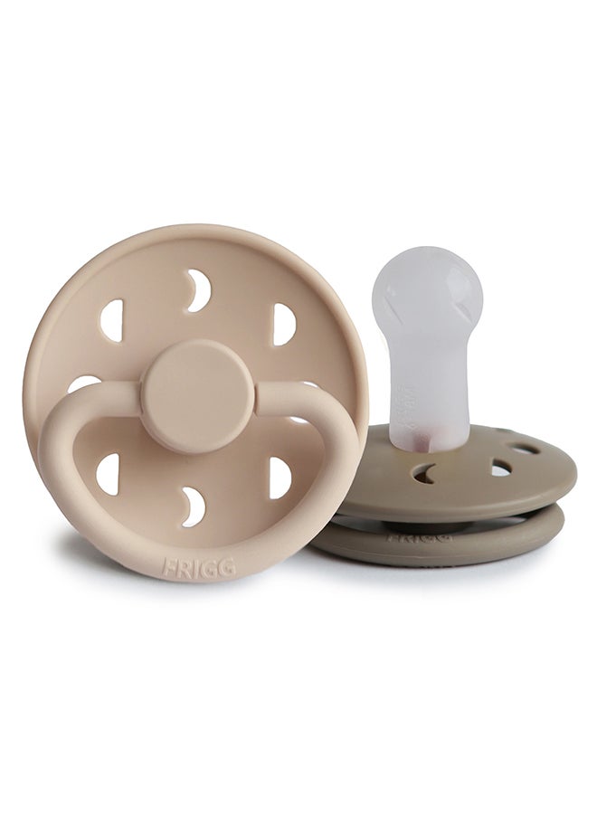 FRIGG لهاية FRIGG بمرحلة القمر من اللاتكس للأطفال 6-18 شهر 2-Pack كرواسان/بورتوبيلو - الحجم 2 - Image 2
