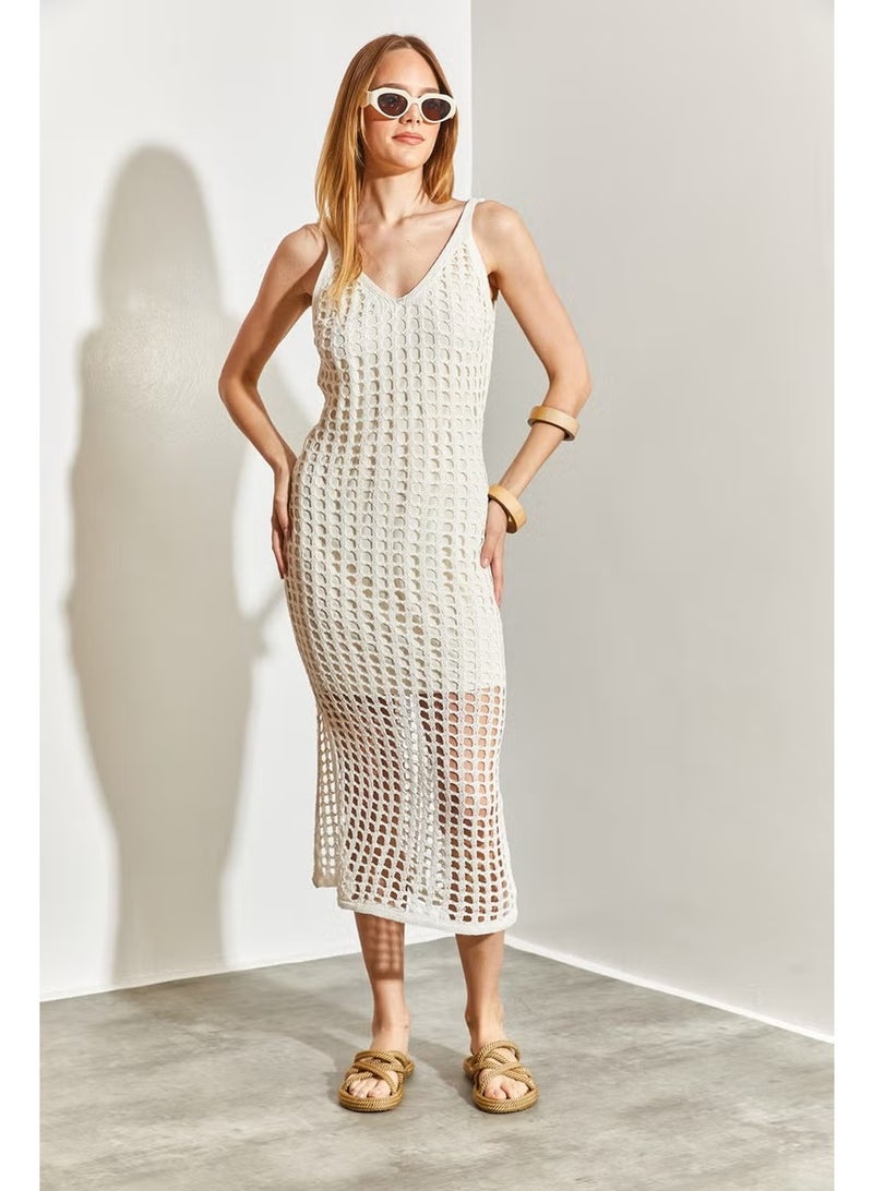 Shade Strappy Openwork Knit Dress - Image 2