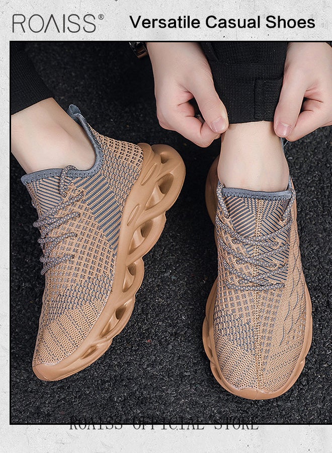 roaiss Oversize Ultralight Men's Free Running Shoes for Men Cushioning Designer Sneakers Spring Sock Sports Jogging Shoes Male Footwear - Image 5