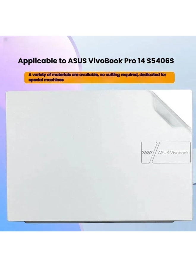 عام ملصق حماية لاب توب متوافق مع ASUS VivoBook Pro 14 2025 S5406S مقاس 14 بوصة - ملصق مضاد للخدوش بفيلم ثلاثي الجوانب وطبقة عالية الوضوح - Image 2