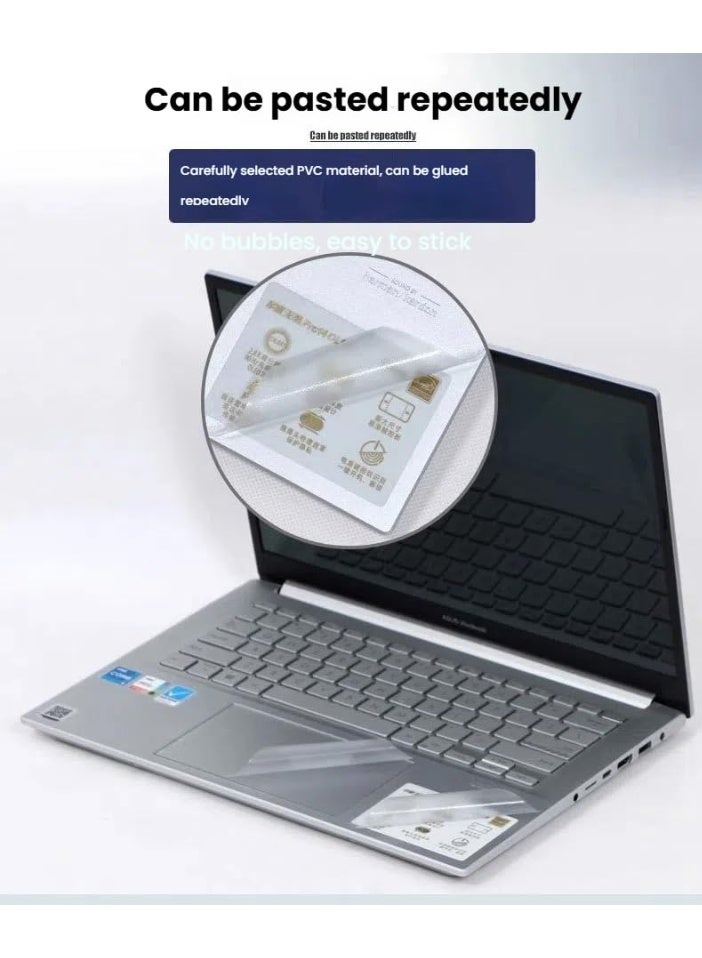 عام ملصق حماية لاب توب متوافق مع ASUS VivoBook Pro 14 2025 S5406S مقاس 14 بوصة - ملصق مضاد للخدوش بفيلم ثلاثي الجوانب وطبقة عالية الوضوح - Image 4
