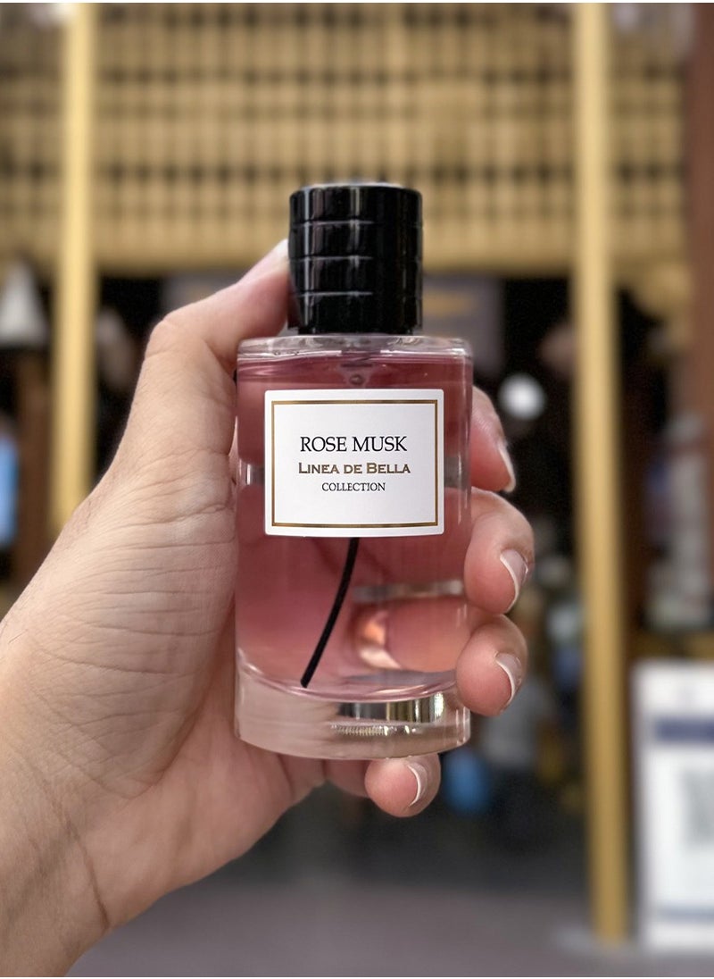 Rose Musk Eau De Parfum 100ML | Long Lasting Rose Perfume for Women with Musk & Powdery Notes