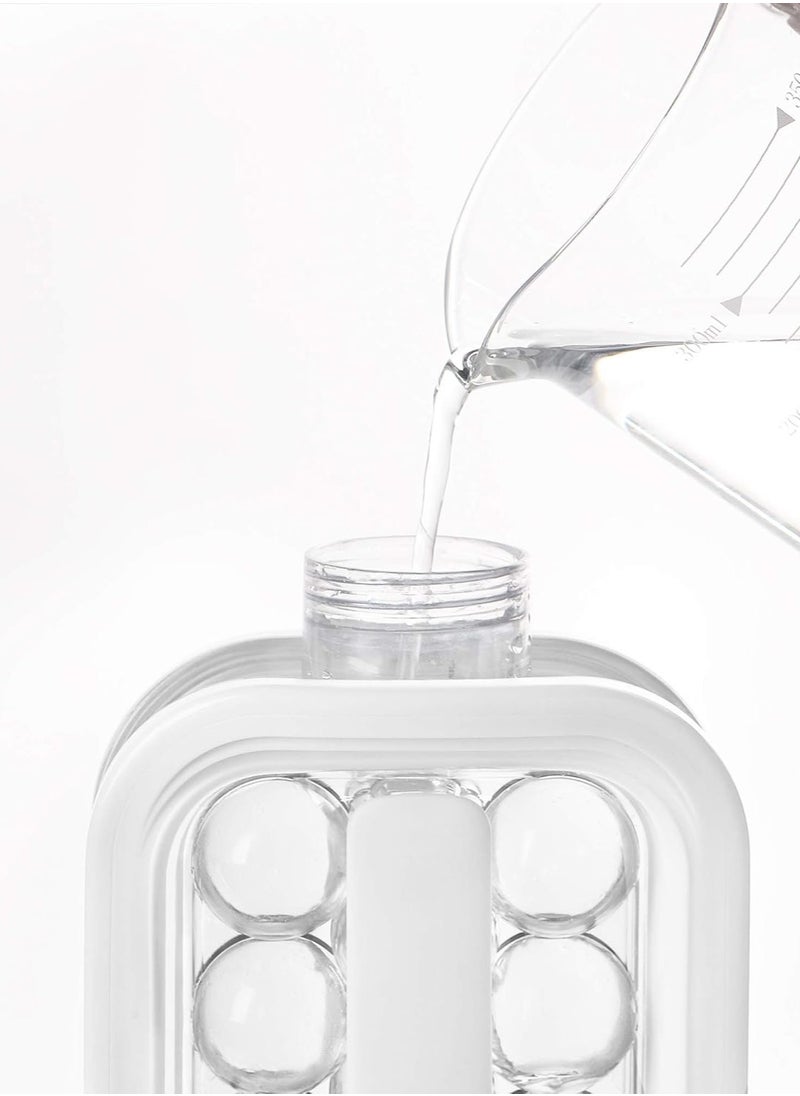 Beauenty - Ice Cube Trays 2 in 1 Portable Ice Ball Maker Kettle With 17 Grids Flat Body Lid Cooling Ice Pop/Cube Molds For  Cocktail ,Coffee , Juice, Water - Image 1