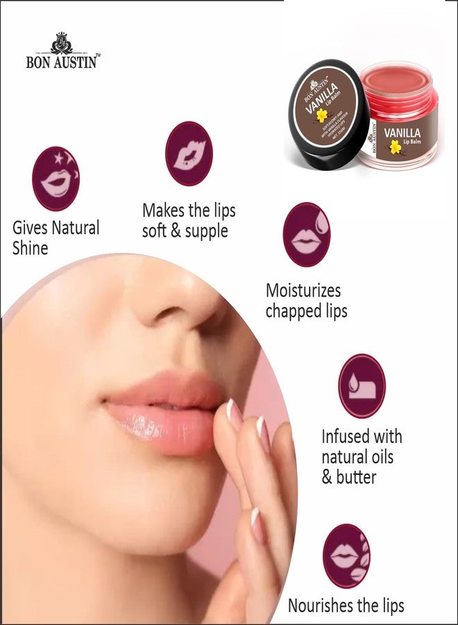 Bon Austin Bubble Gum and Vanilla Extract Lip Balms | For Dry, Cracked and Chapped Lips | Lip Protection & Nourishment | Combo of 2 Items (Each, 15gms) - Image 5